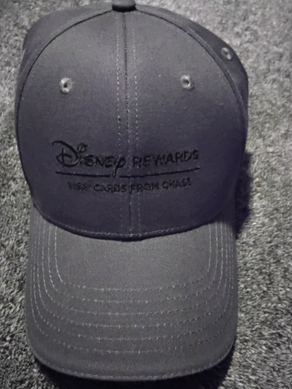 Disney Black Embroidered Baseball Cap